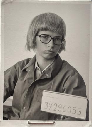 Bertus op zijn eerste werkdag, 14 jaar oud