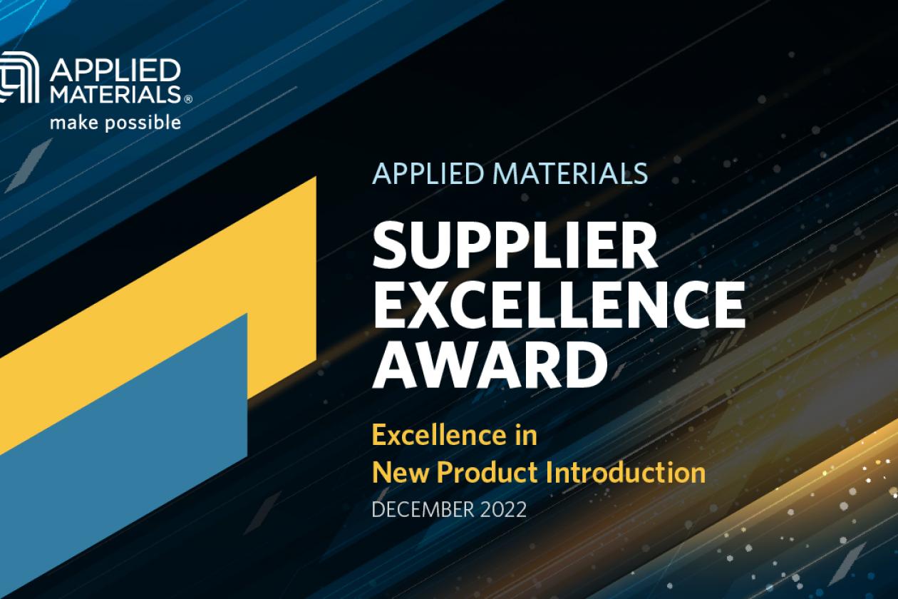 VDL ETG receives Supplier Excellence Award from Applied Materials